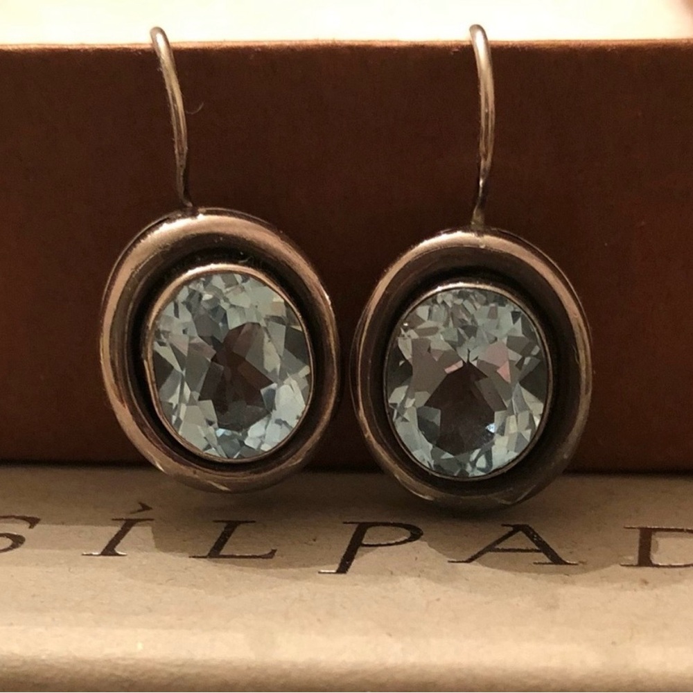 Silpada Sterling Silver and Blue
Topaz Earrings